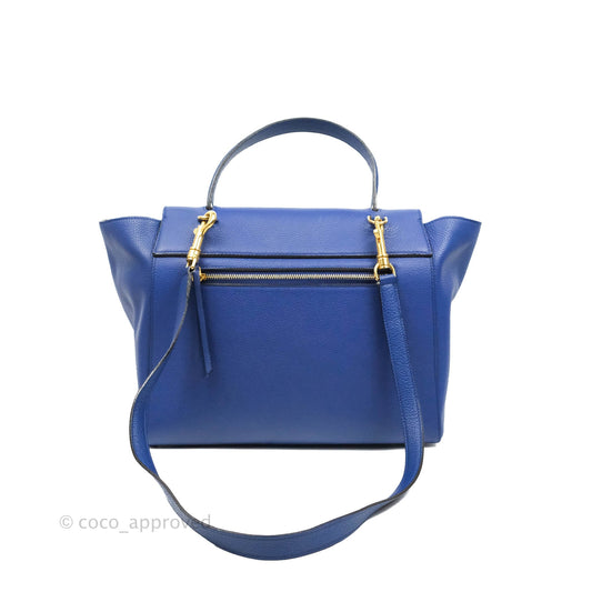 Celine Mini Belt Bag Blue Grained Calfskin Gold Hardware