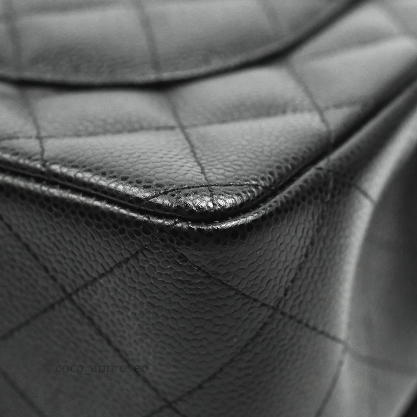 Chanel Jumbo Double Flap Black Caviar Gold Hardware⁣⁣