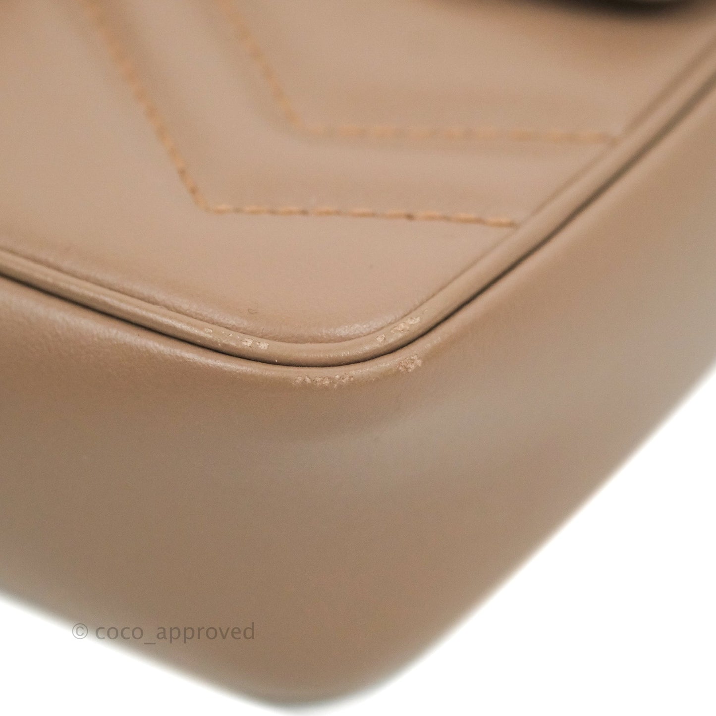 Gucci GG Marmont Matelassé Leather Super Mini Bag Dusty Pink