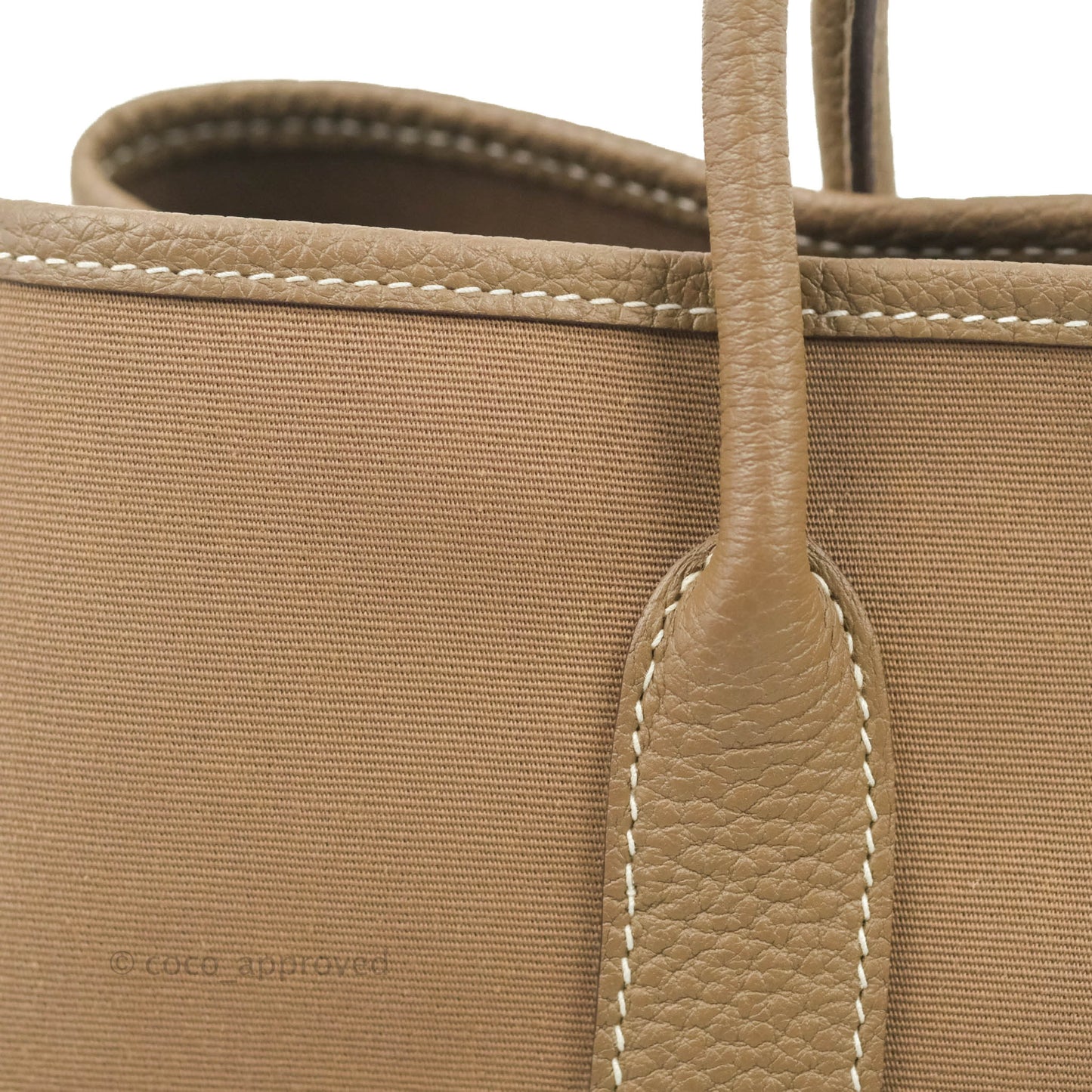 Hermès Garden Party 30 Canvas Etoupe