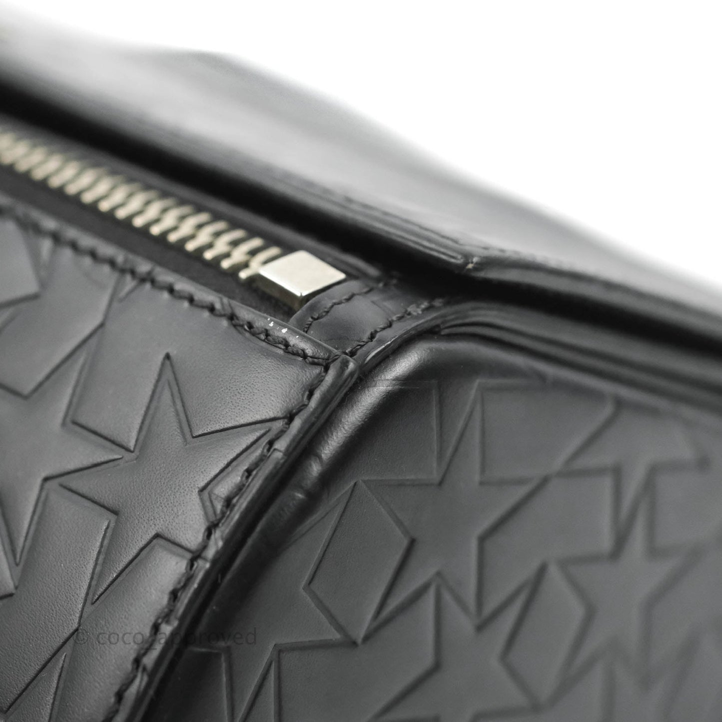 Givenchy Calfskin Star Embossed Medium Pandora Box Crossbody Bag Black