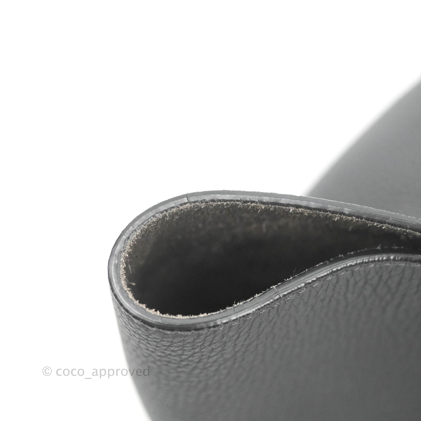 Celine Small Big Bag Black Supple Grained Leather Silver Hardware Dark Grey