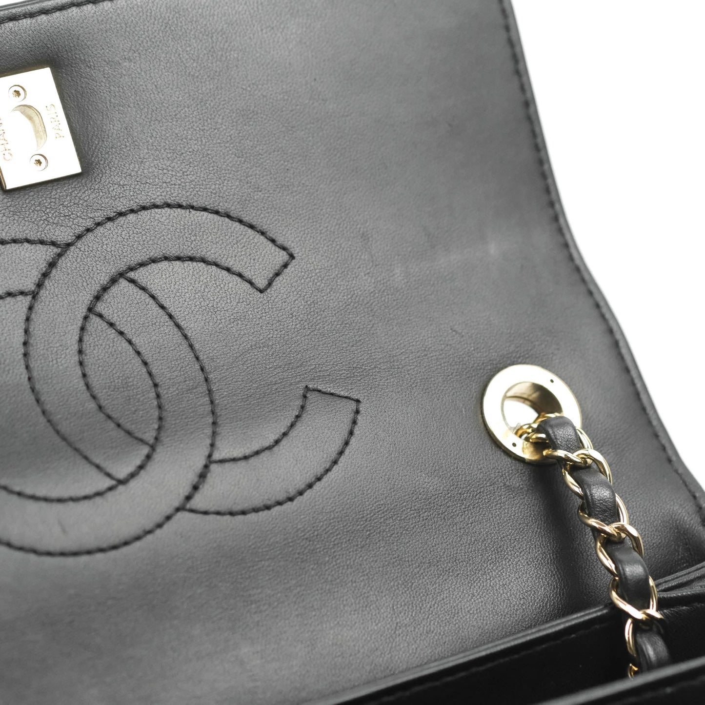 Chanel Trendy CC Chevron Small Black Lambskin Gold Hardware