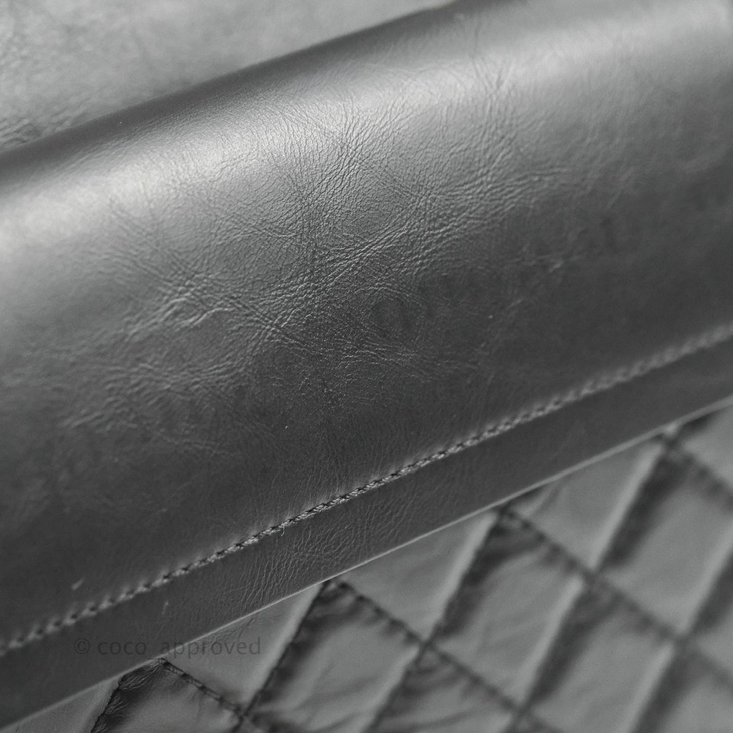 Chanel Reissue 225 Quilted Aged Calfskin Black Ruthenium Hardware