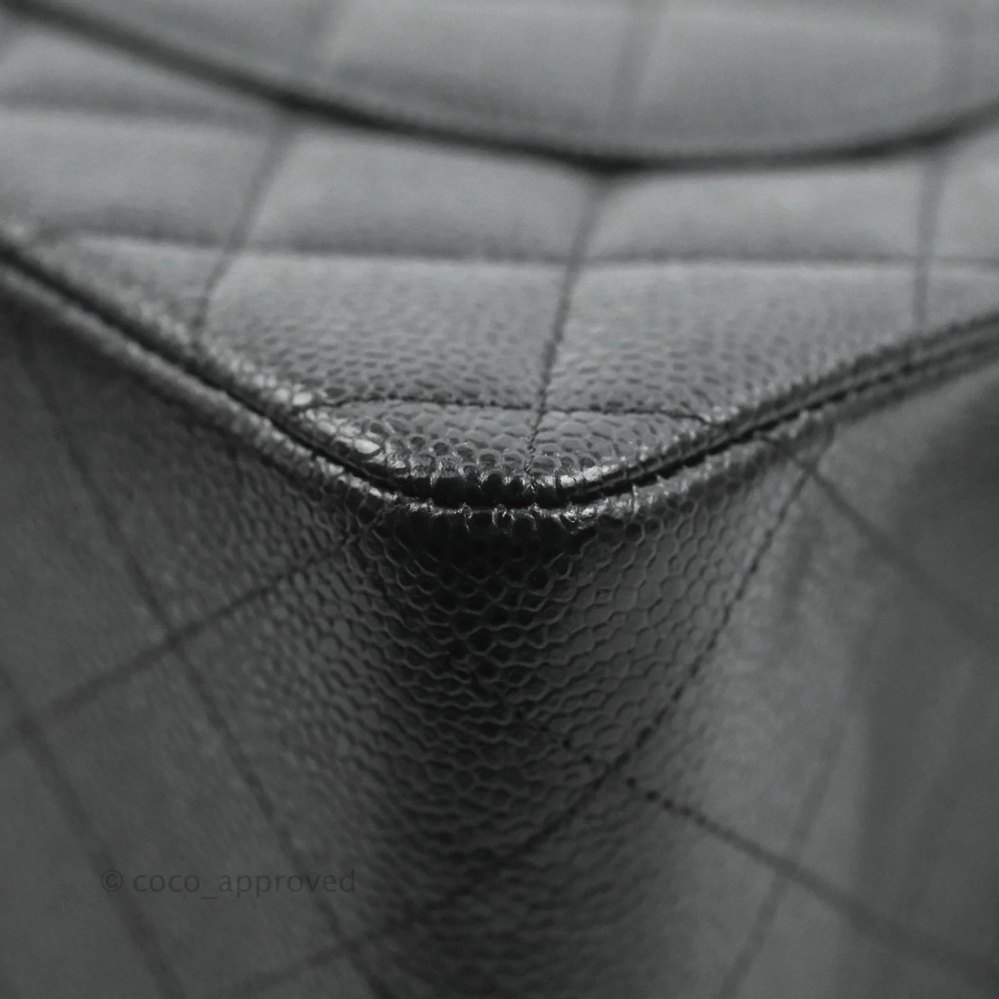 Chanel Jumbo Double Flap Black Caviar Gold Hardware