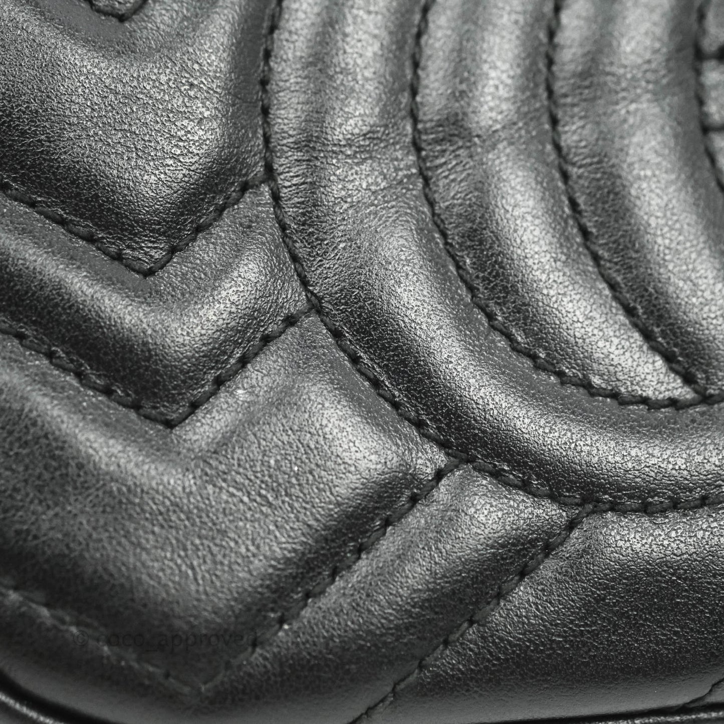 Gucci Mini Matelasse GG Marmont Camera Bag Black Calfskin Gold Hardware