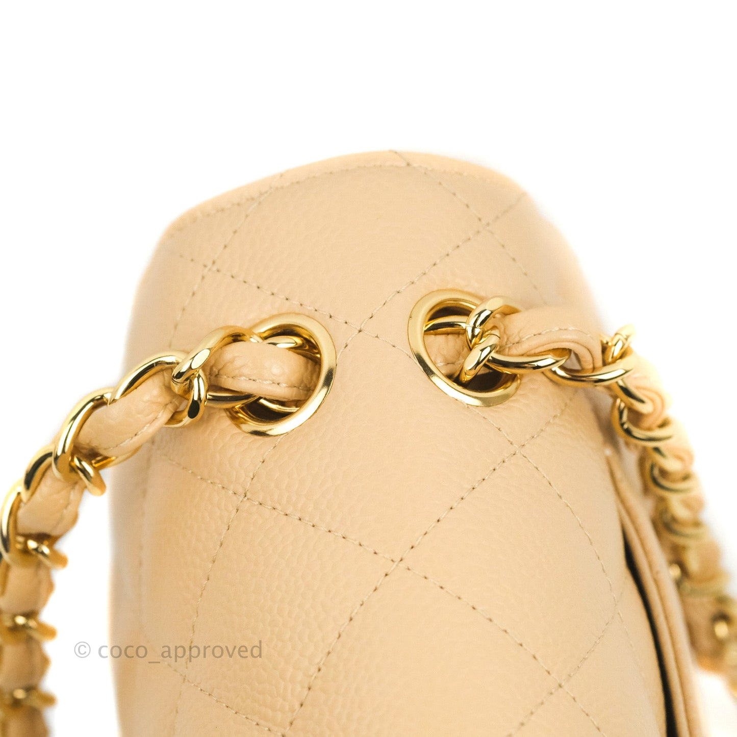 Chanel Jumbo Double Flap Beige Caviar Gold Hardware⁣⁣