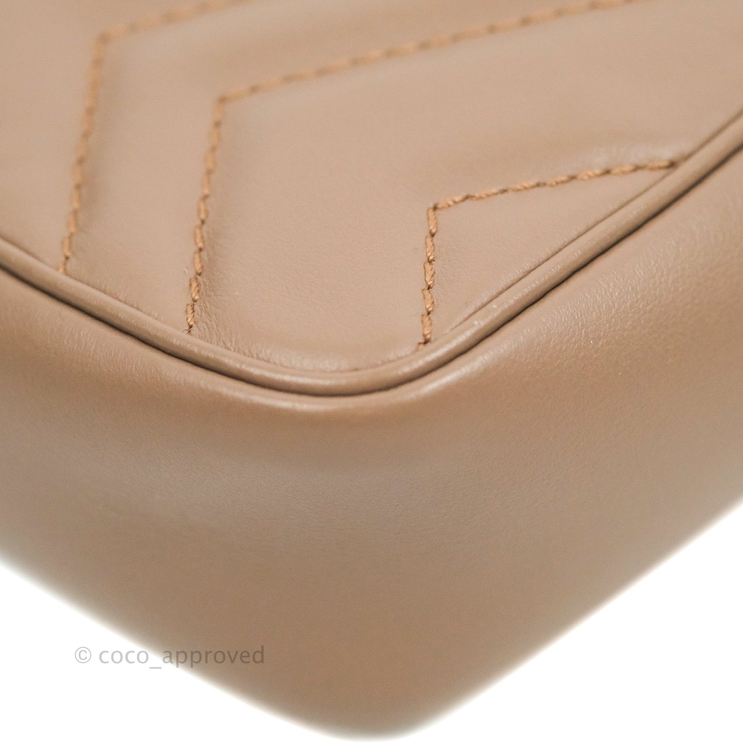 Gucci GG Marmont Matelassé Leather Super Mini Bag Dusty Pink