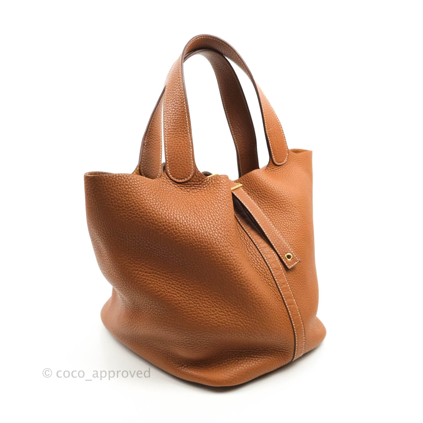 Hermès Picotin 26 GM Taurillon Clemence Gold Gold Hardware