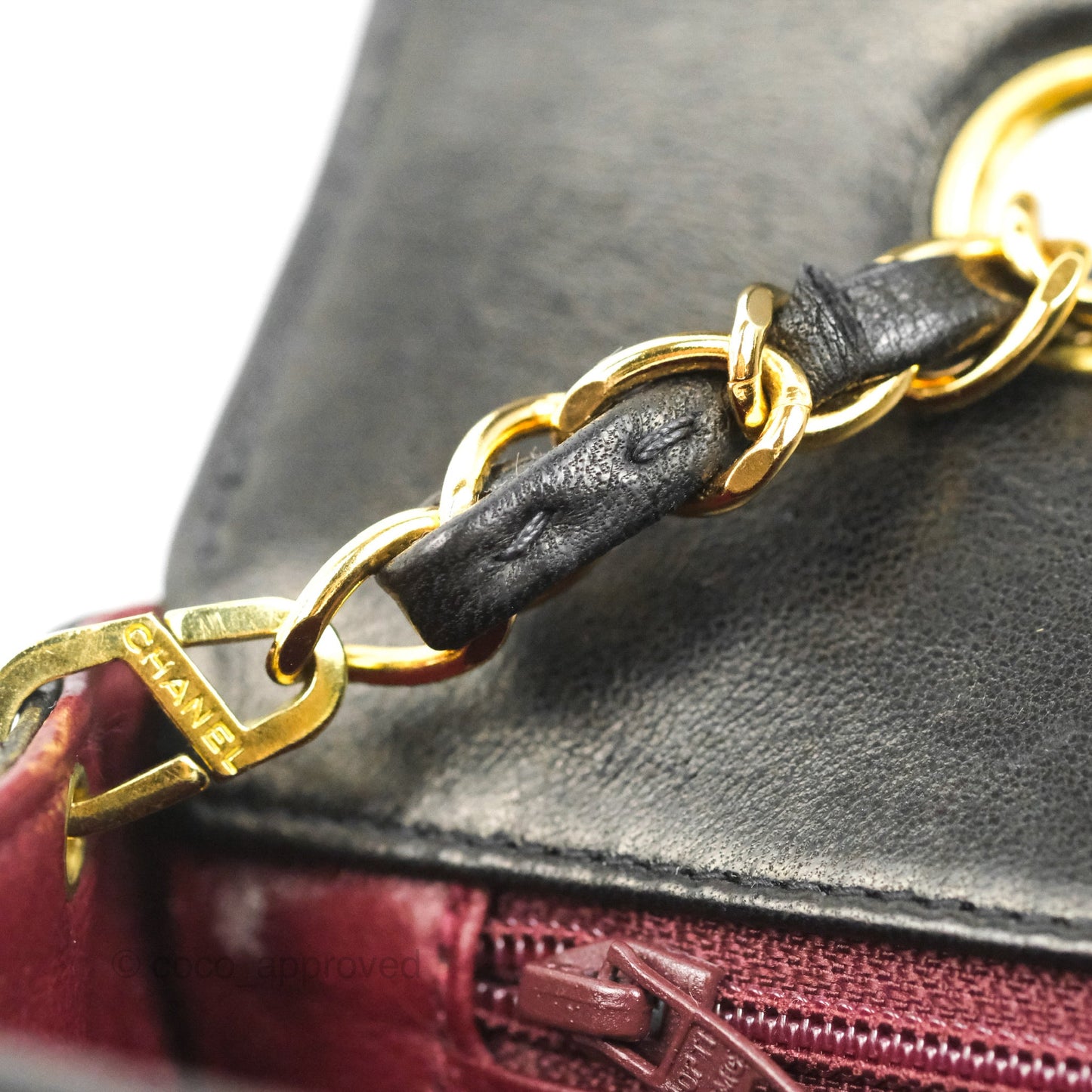 Chanel Vintage Small Quilted Classic Diana Flap Bag Black Lambskin 24K Gold Hardware