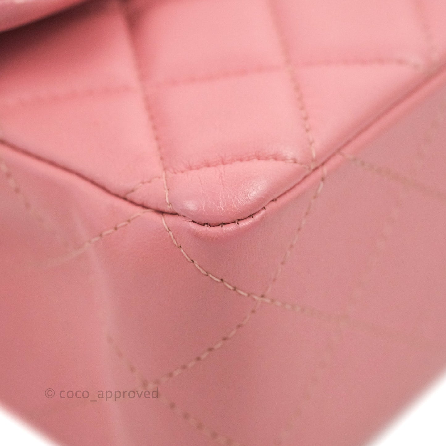 Chanel Quilted Mini Rectangular Flap Pink Lambskin Gold Hardware