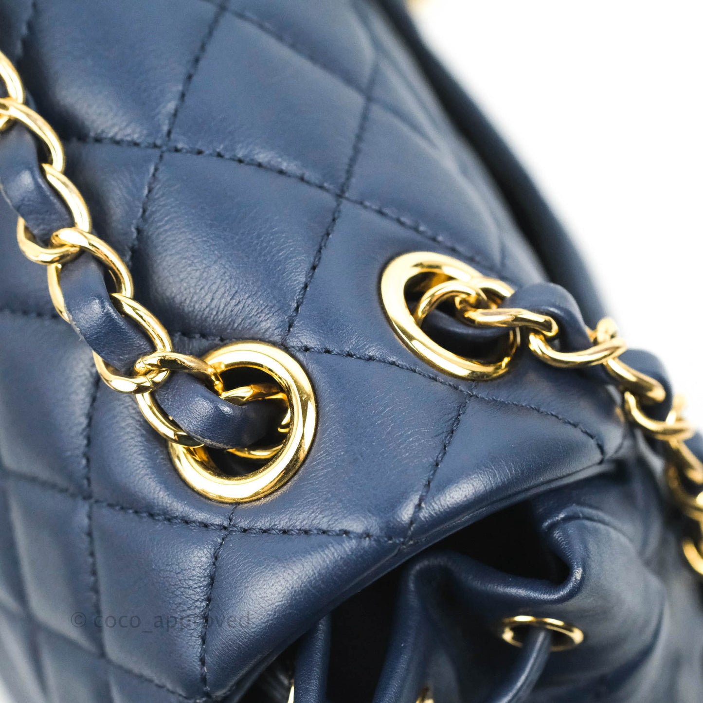 Chanel Mini Navy Calfskin Urban Spirit Backpack ⁣⁣⁣⁣⁣⁣⁣⁣⁣⁣⁣⁣⁣⁣Gold Hardware