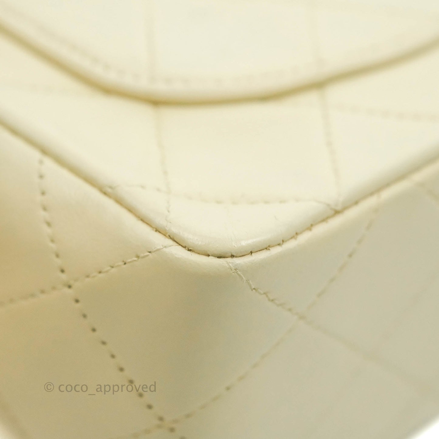 Chanel Vintage Mini Square Beige Lambskin 24K Gold Hardware