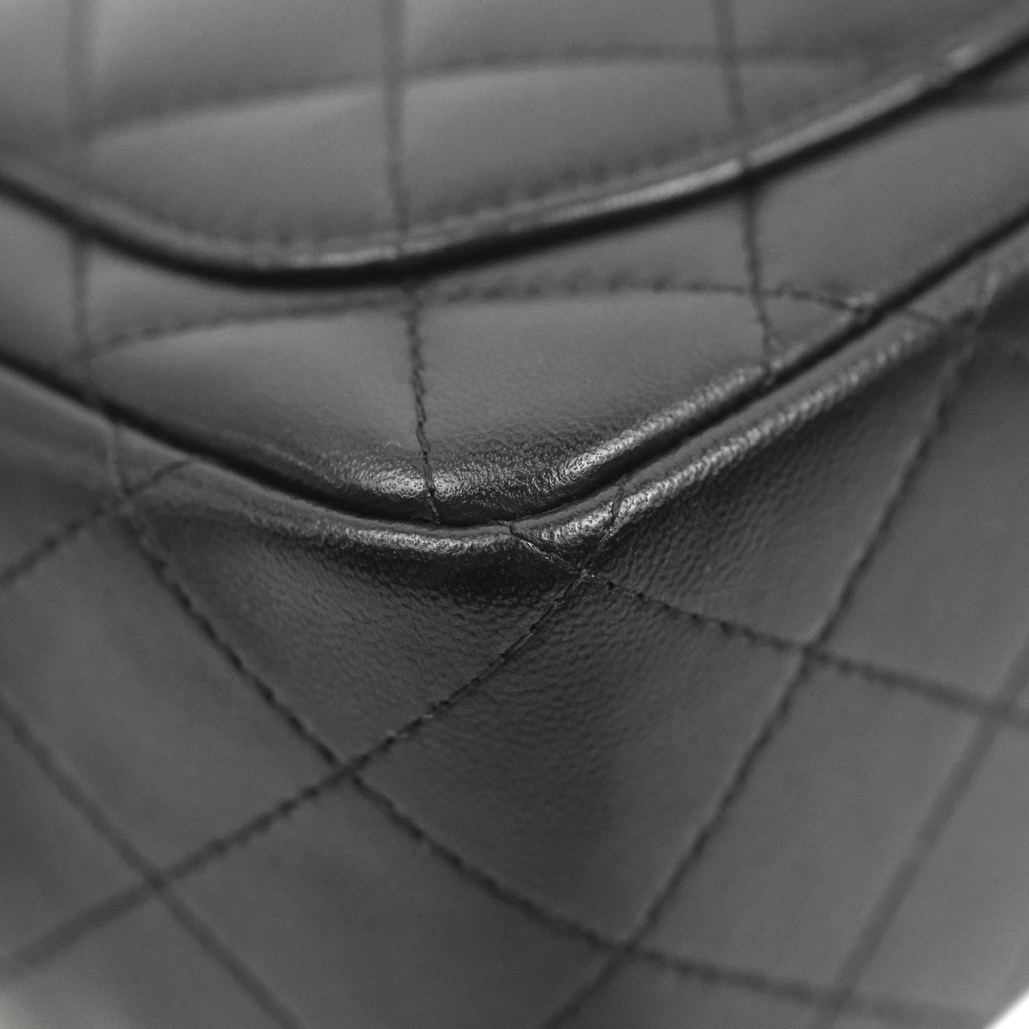 Chanel Mini Square Black Lambskin Gold Hardware