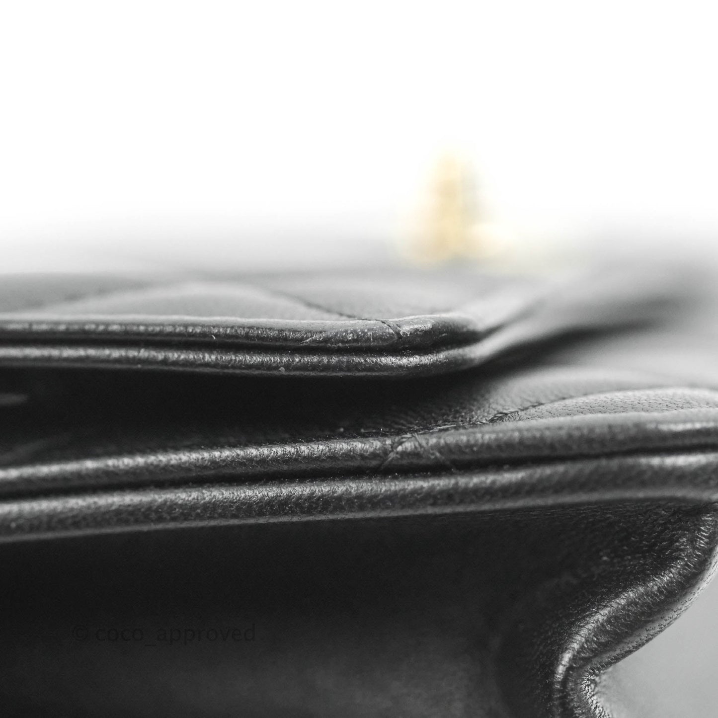 Chanel Quilted WOC Black Lambskin Gold Hardware