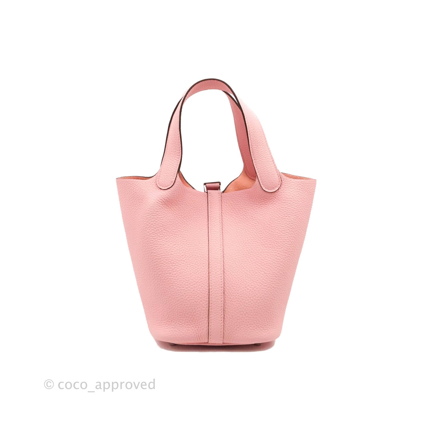 Hermès Picotin Lock 18 Sakura Pink Clemence Silver Hardware