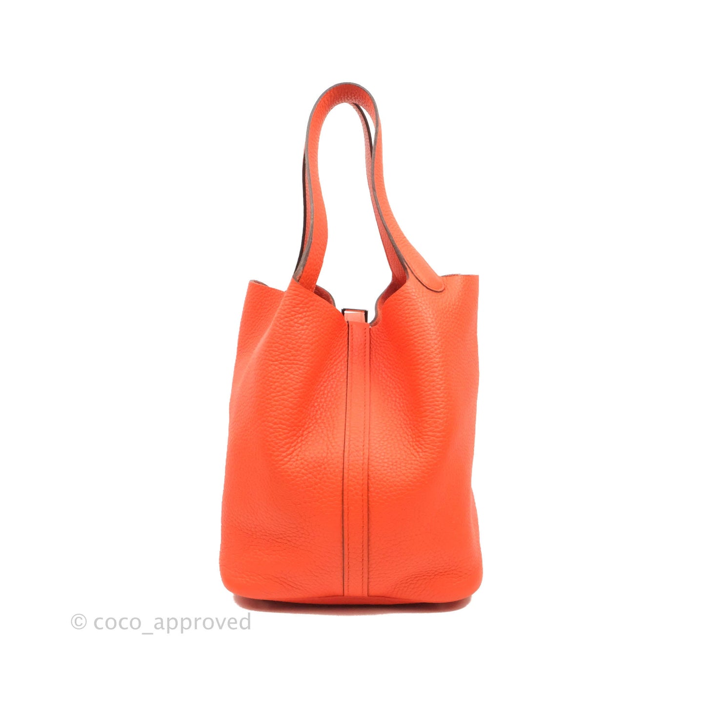 Hermès Picotin 22 Orange Clemence Palladium Hardware