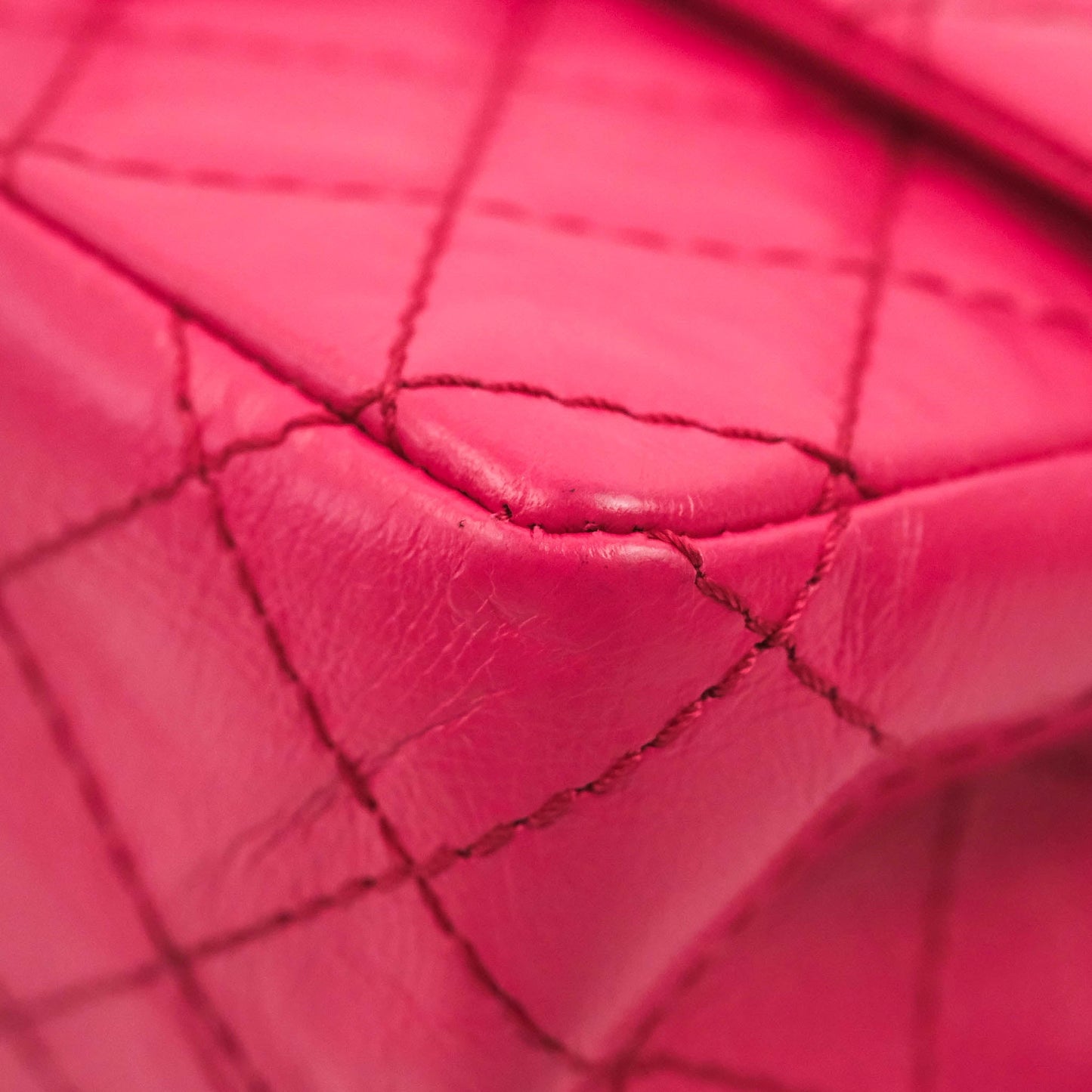 Chanel Mini Reissue 224 Fuschia Pink Aged Calfskin Aged Gold Hardware