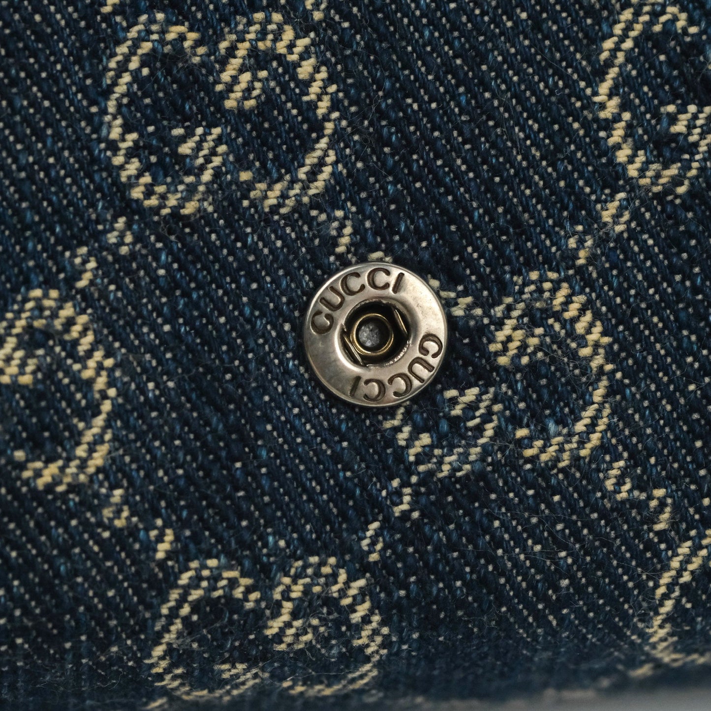 Gucci Denim GG Monogram Mini Dionysus Chain Wallet