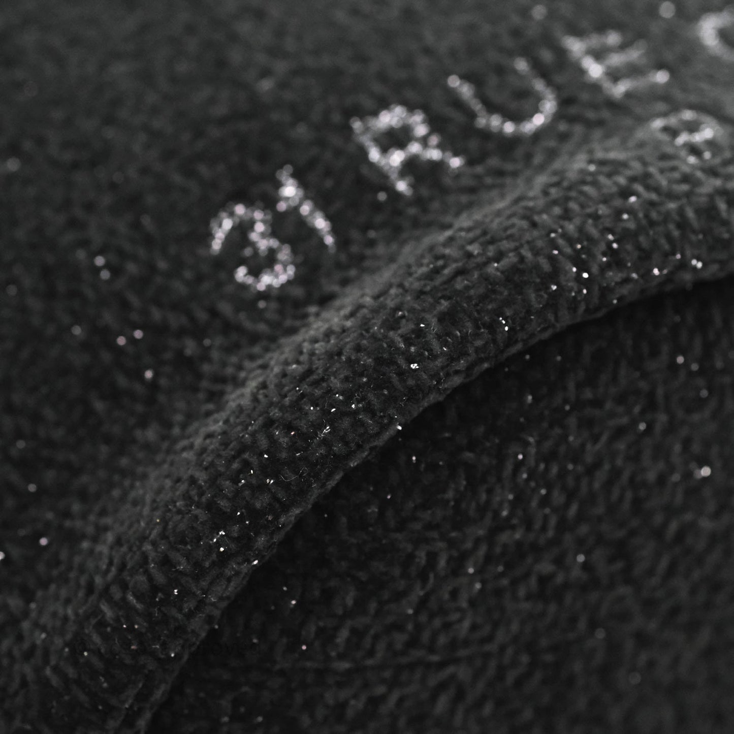 Chanel Deauville Drawstring Bag Black Glitter Lurex