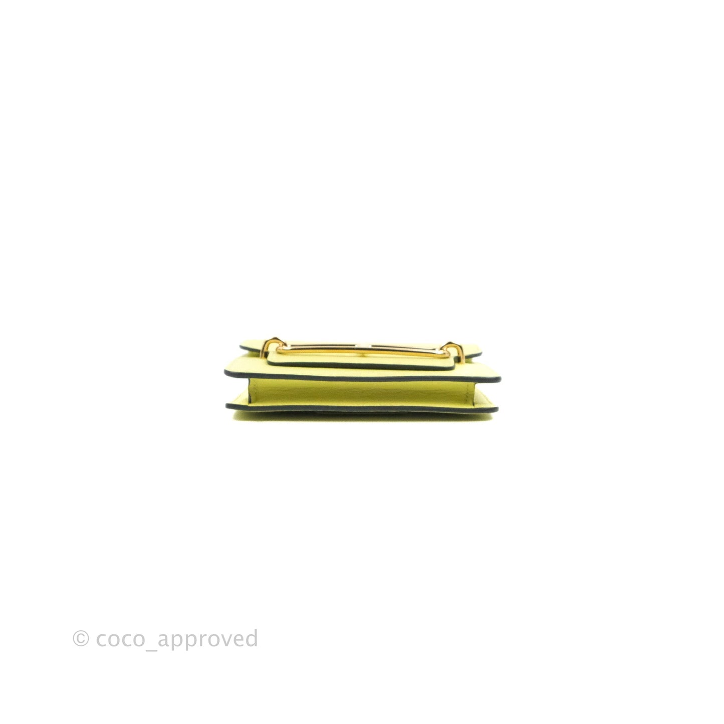 Hermès Roulis Slim Wallet Chevre Mysore Jaune Bourgeon Gold Hardware