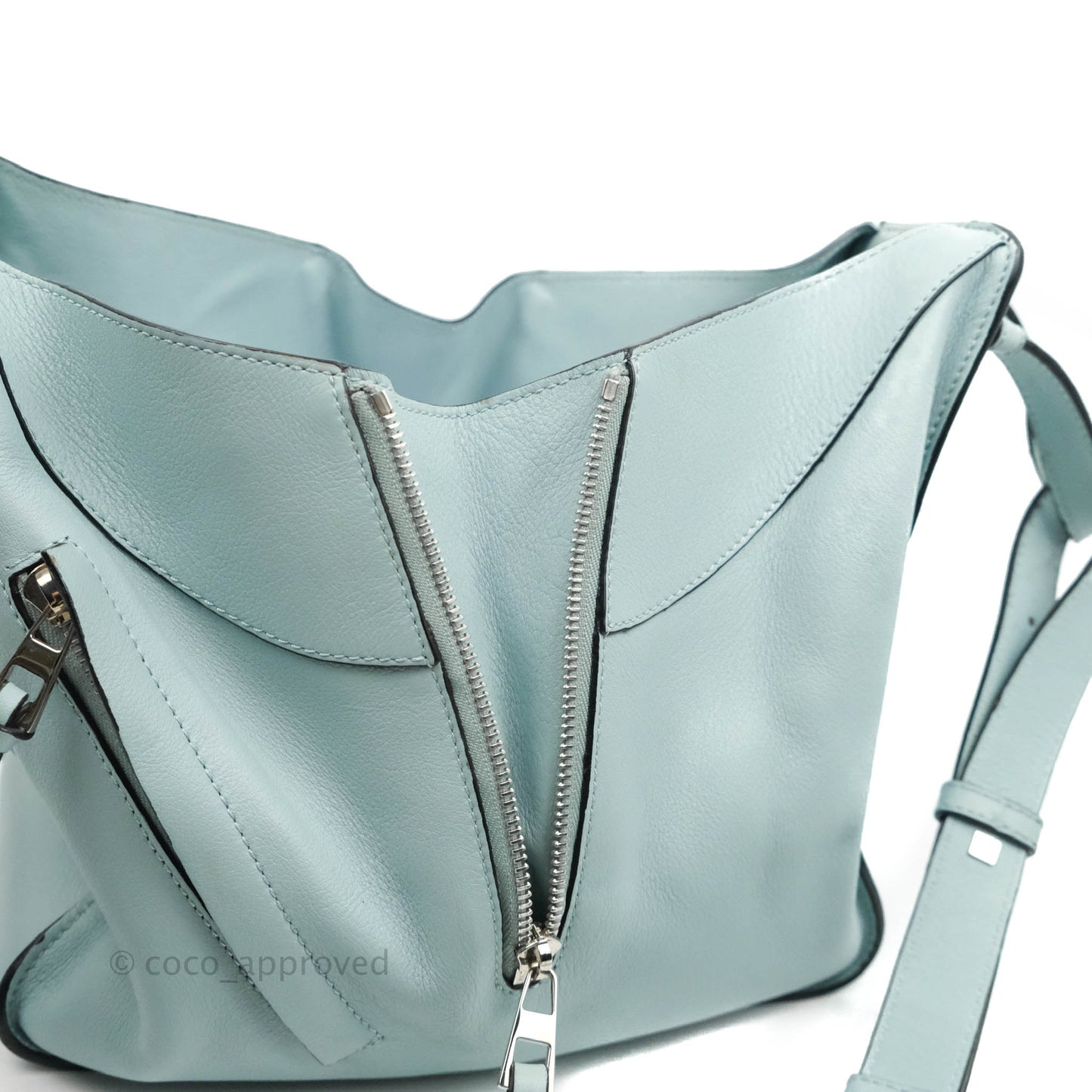 Loewe Hammock Small Aqua Shoulder Bag