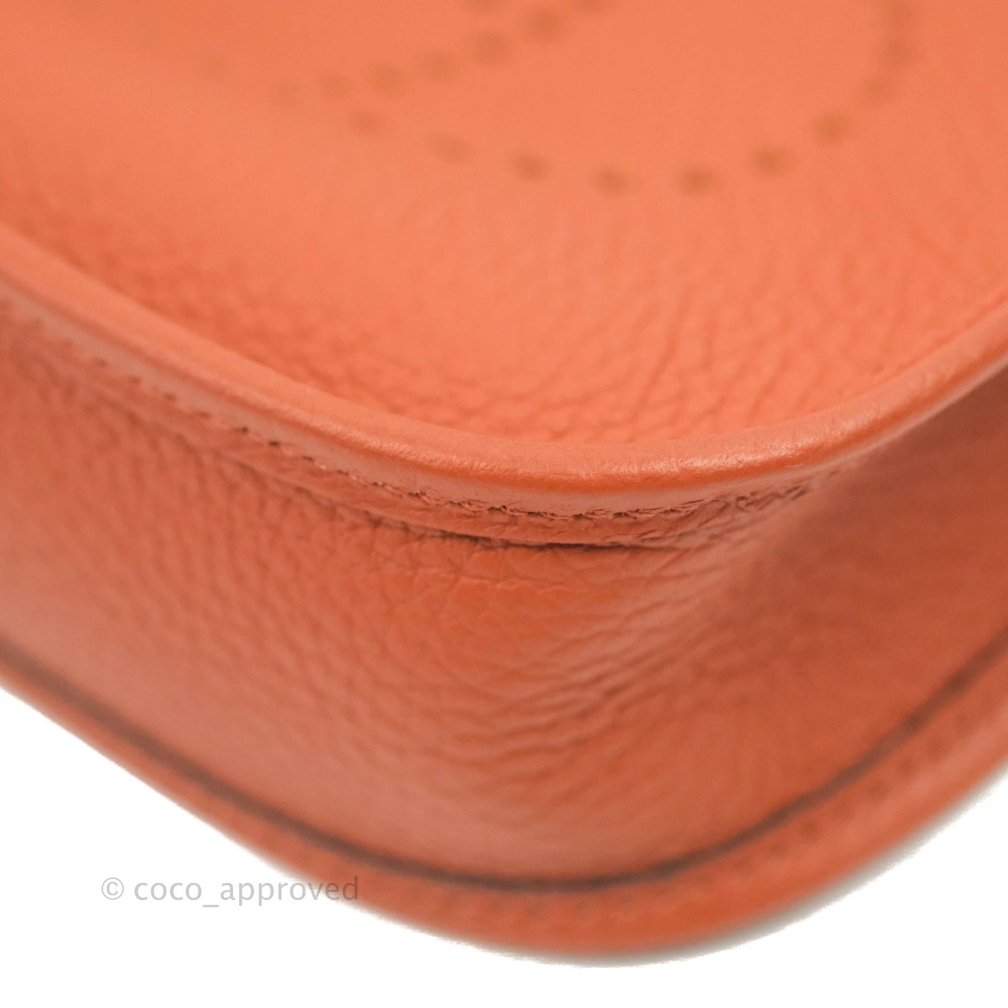 Hermès Mini Evelyne 16 Brick Clemence Palladium Hardware