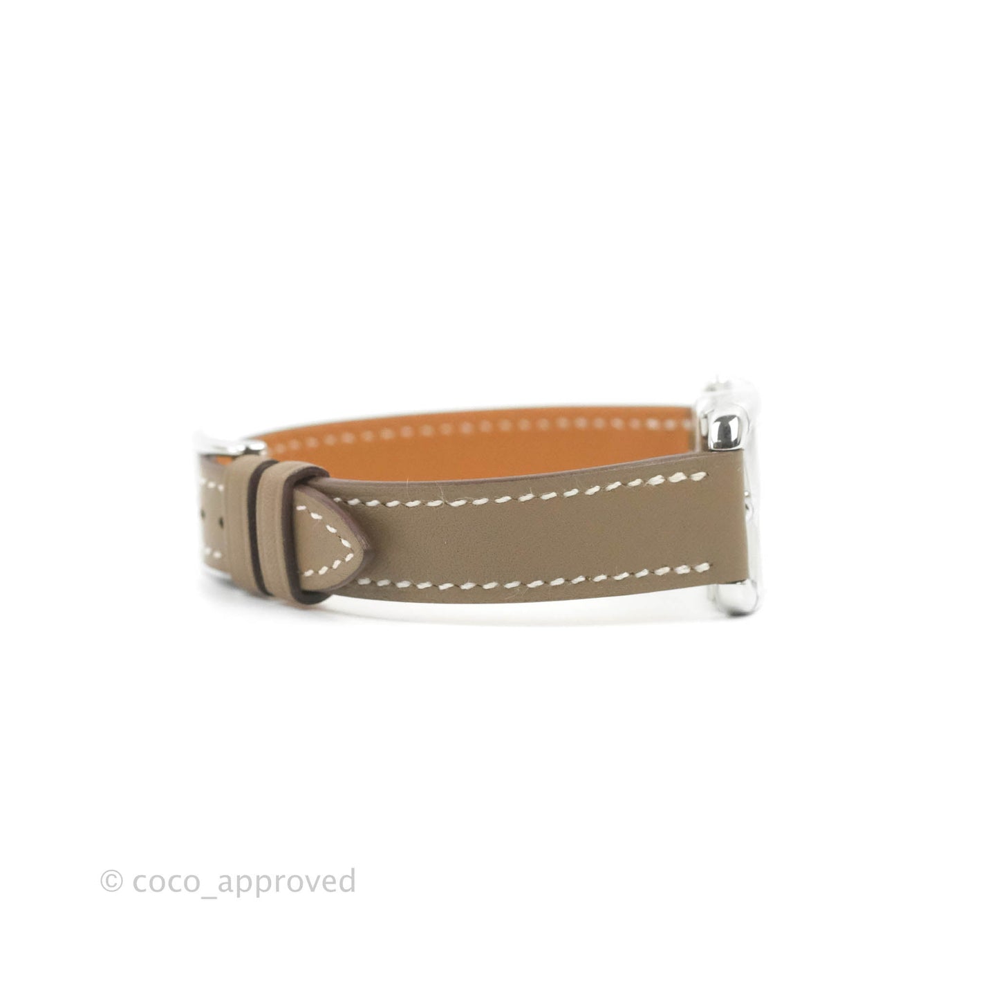 Hermès Cape Cod Serti-Swift Etoupe Watch Palladium Hardware