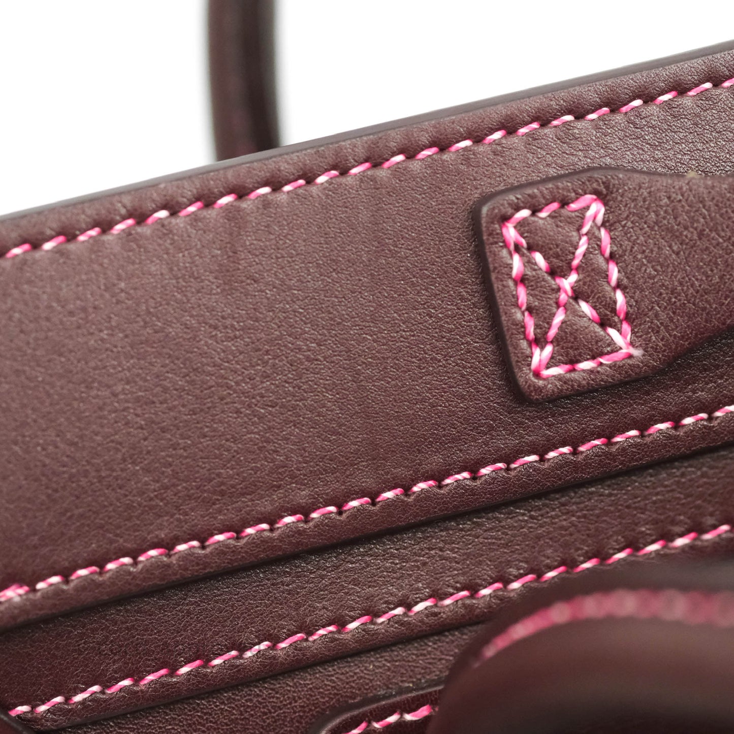 Celine Nano Luggage Bag Burgundy Gold Hardware