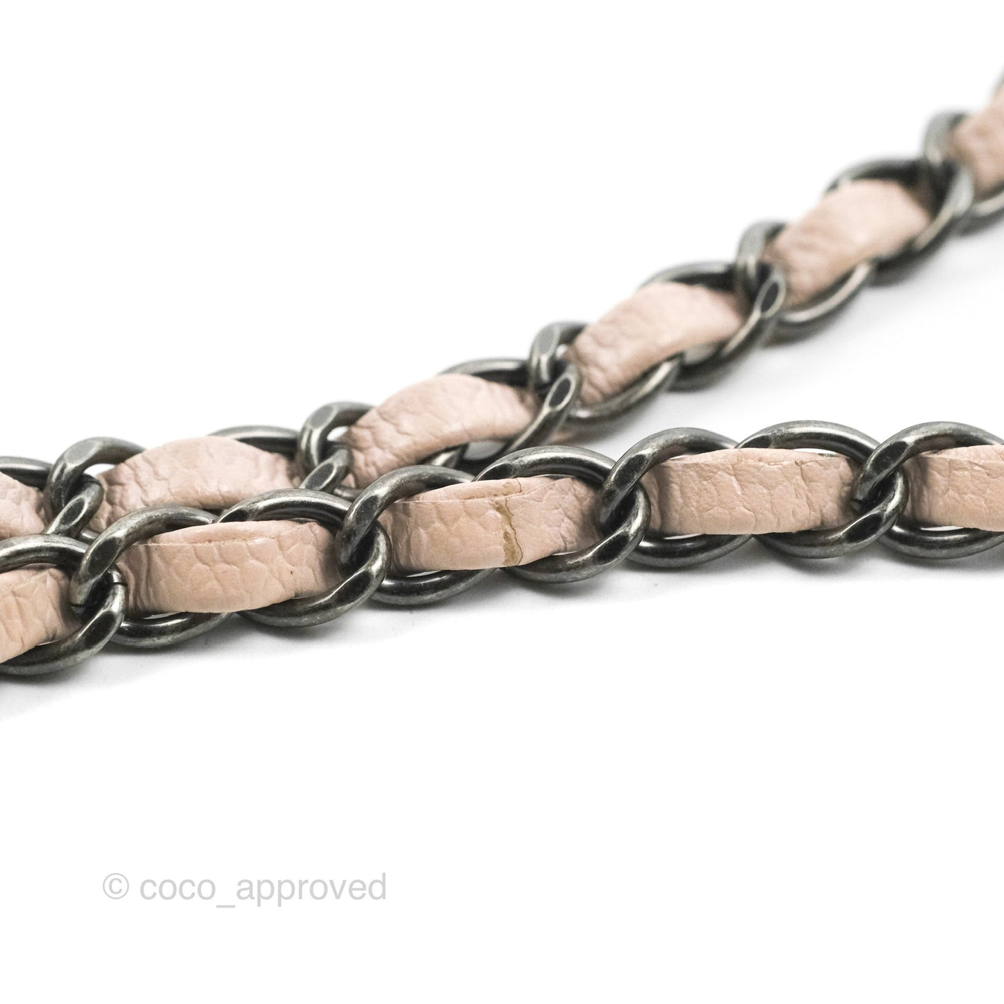 Chanel Quilted Mini Square Sakura Pink Caviar Ruthenium Hardware