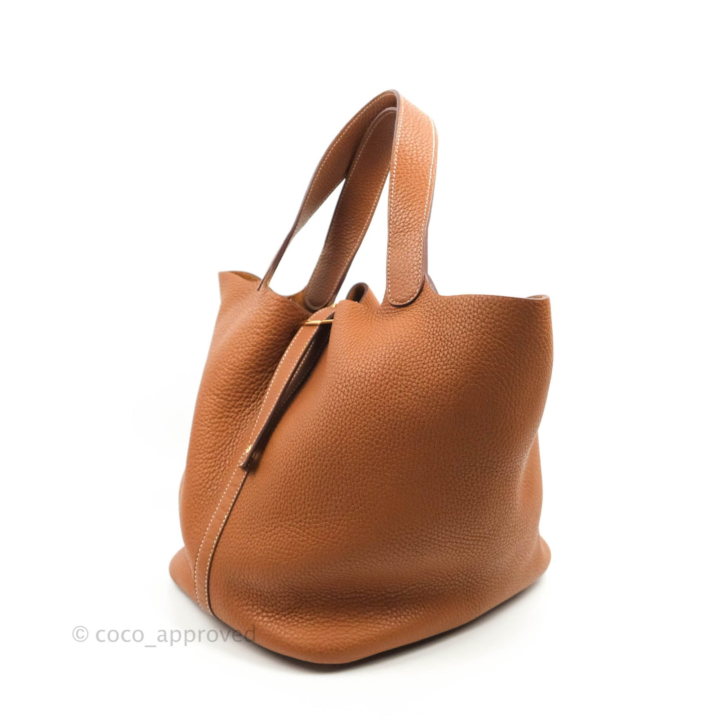 Hermès Picotin 26 GM Taurillon Clemence Gold Gold Hardware