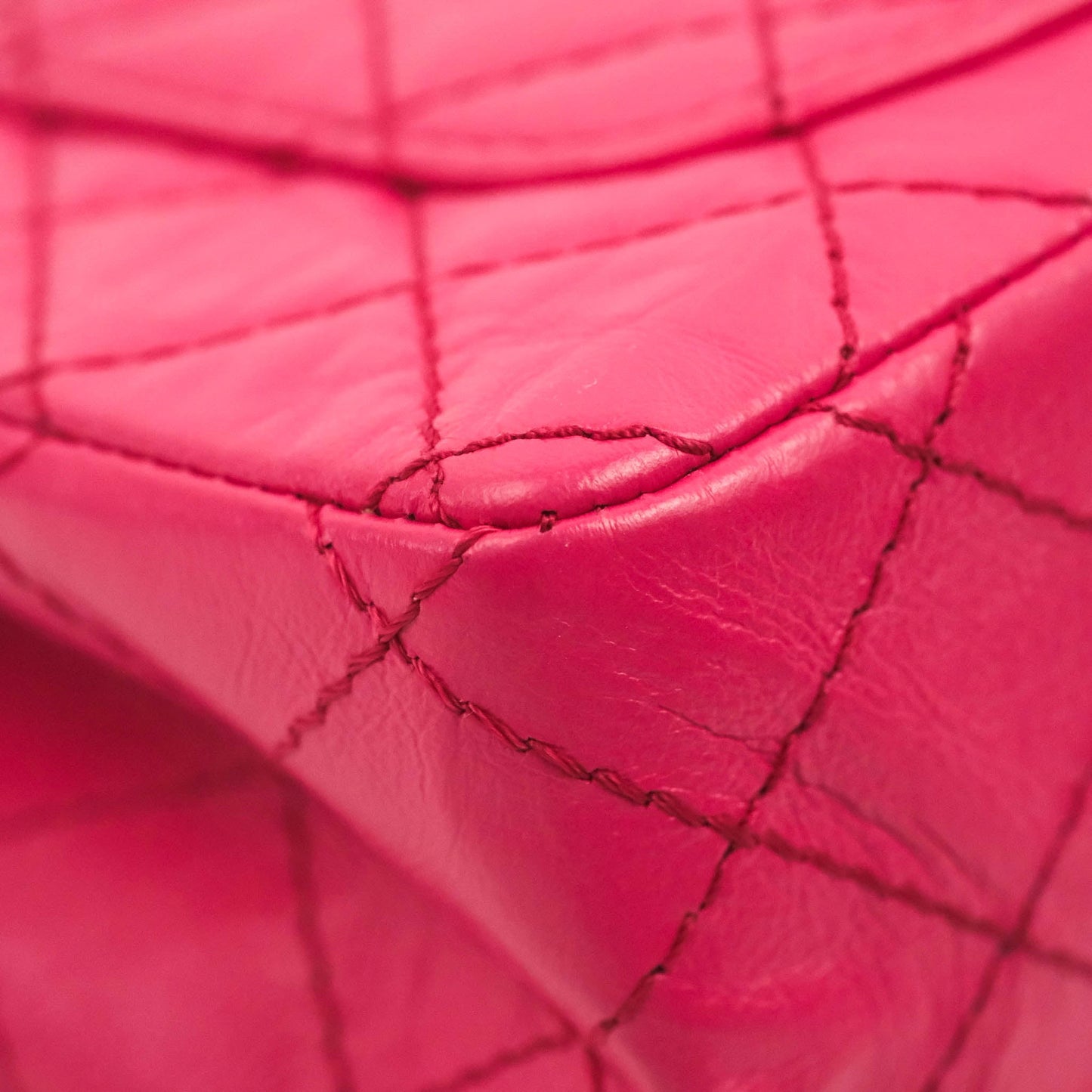 Chanel Mini Reissue 224 Fuschia Pink Aged Calfskin Aged Gold Hardware