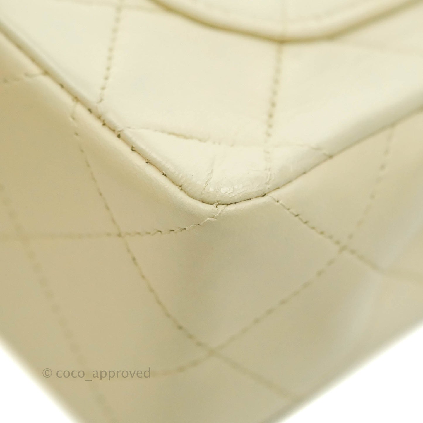Chanel Vintage Mini Square Beige Lambskin 24K Gold Hardware