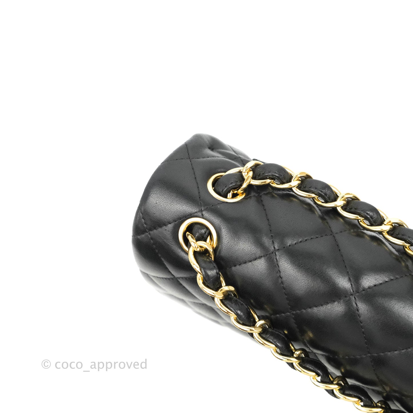 Chanel Jumbo Double Flap Black Lambskin Gold Hardware