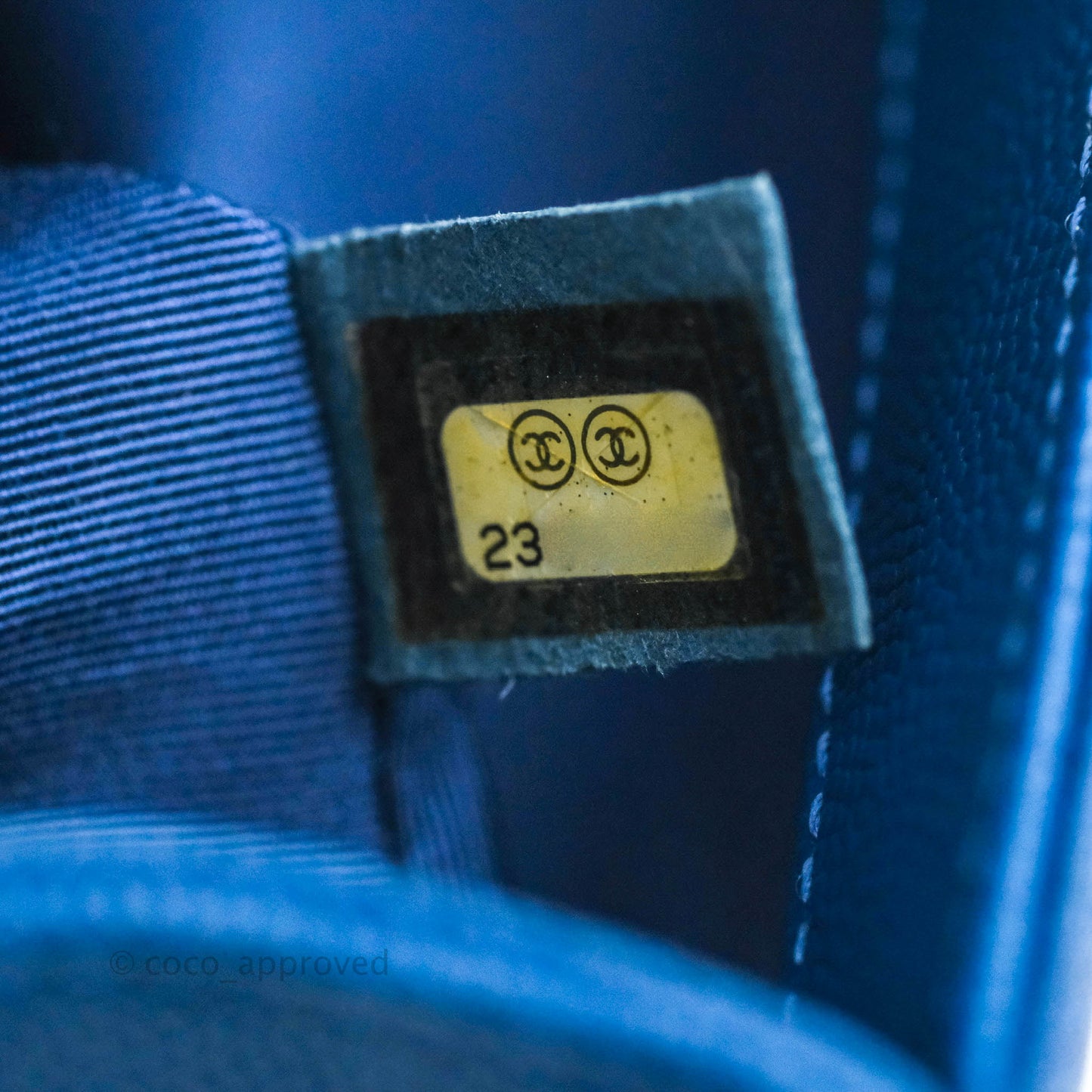 Chanel Quilted Medium Boy Blue Caviar Ruthenium Hardware