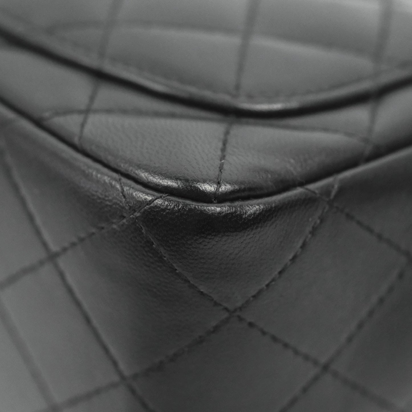 Chanel Mini Square Black Lambskin Gold Hardware