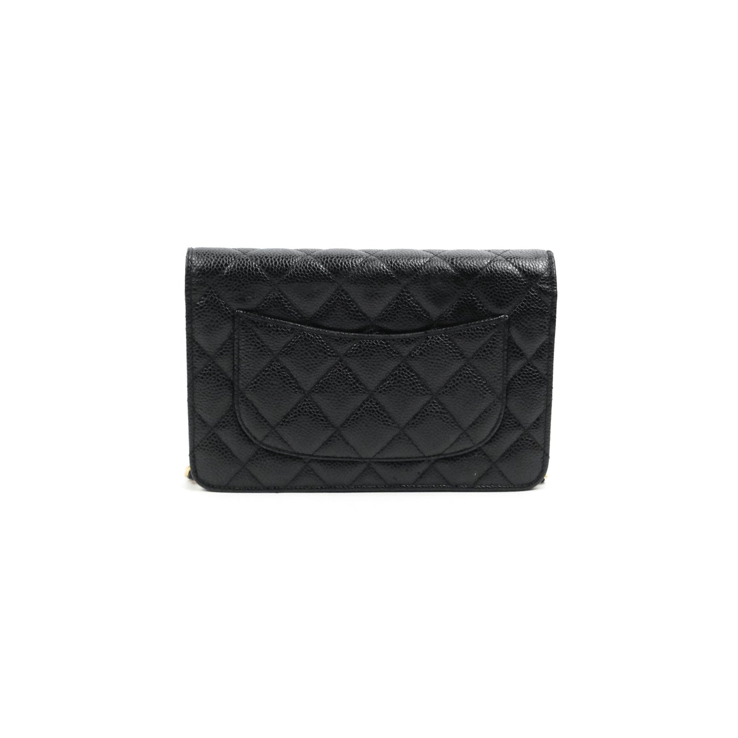 Chanel Quilted Classic WOC Black Caviar Gold Hardware