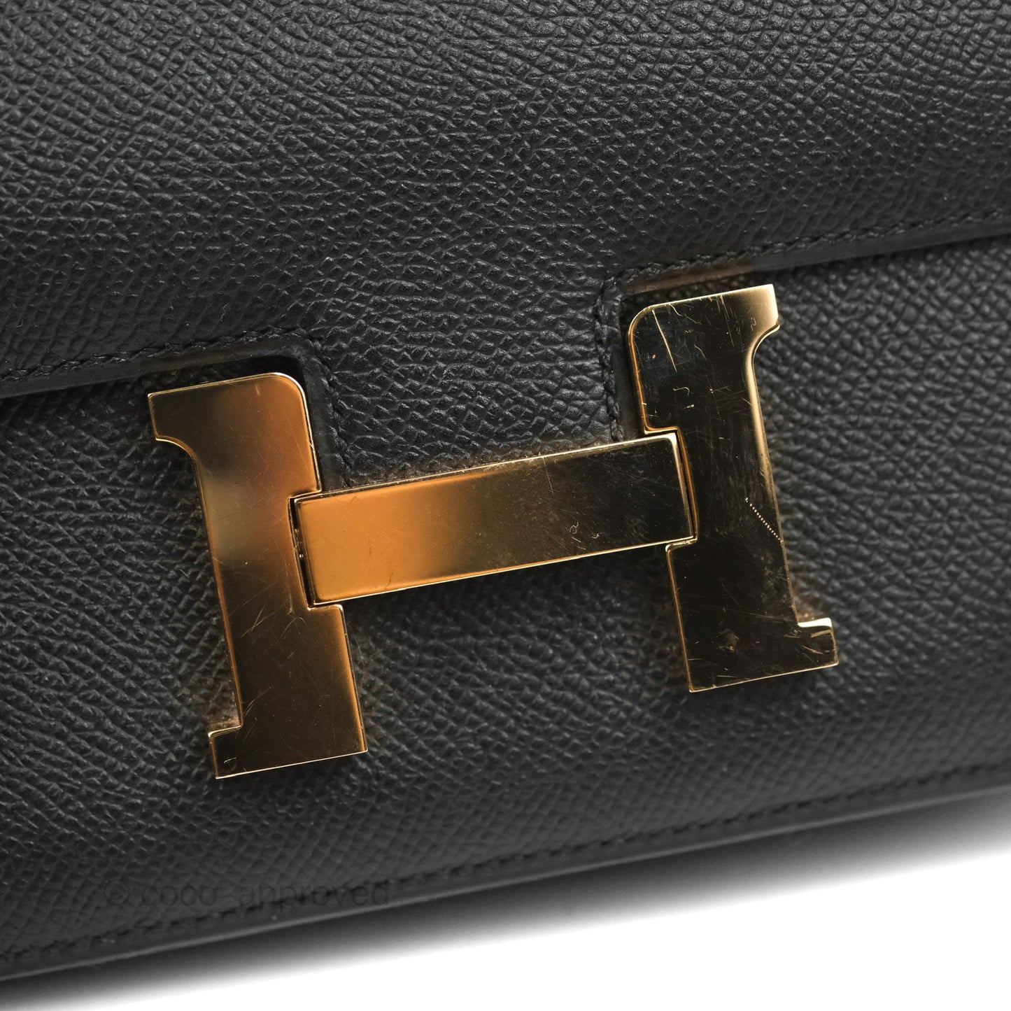 Hermès Constance Mini 18cm Black Epsom Rose Gold Hardware