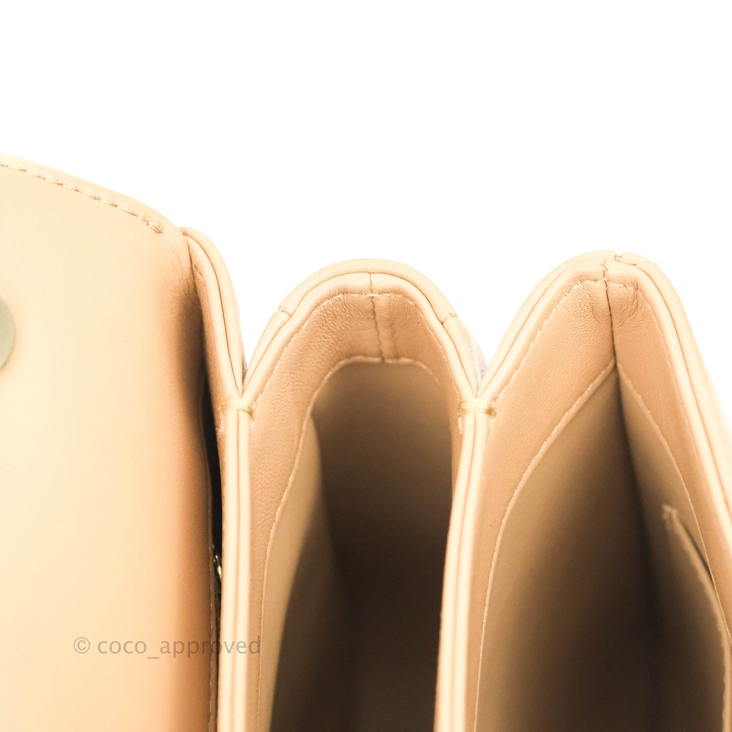 Chanel Trendy CC Small Beige Lambskin Gold Hardware 22S