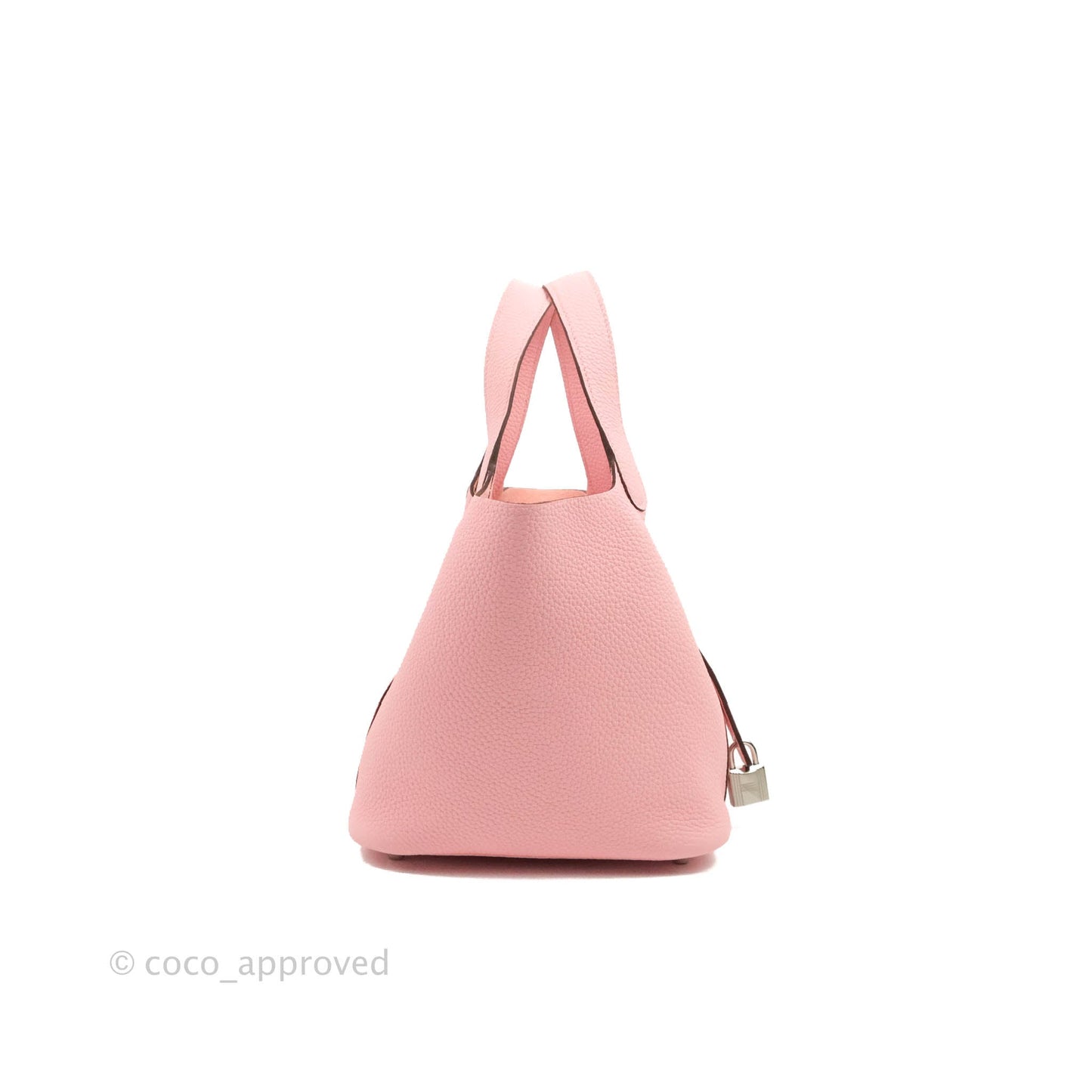 Hermès Picotin Lock 18 Sakura Pink Clemence Silver Hardware