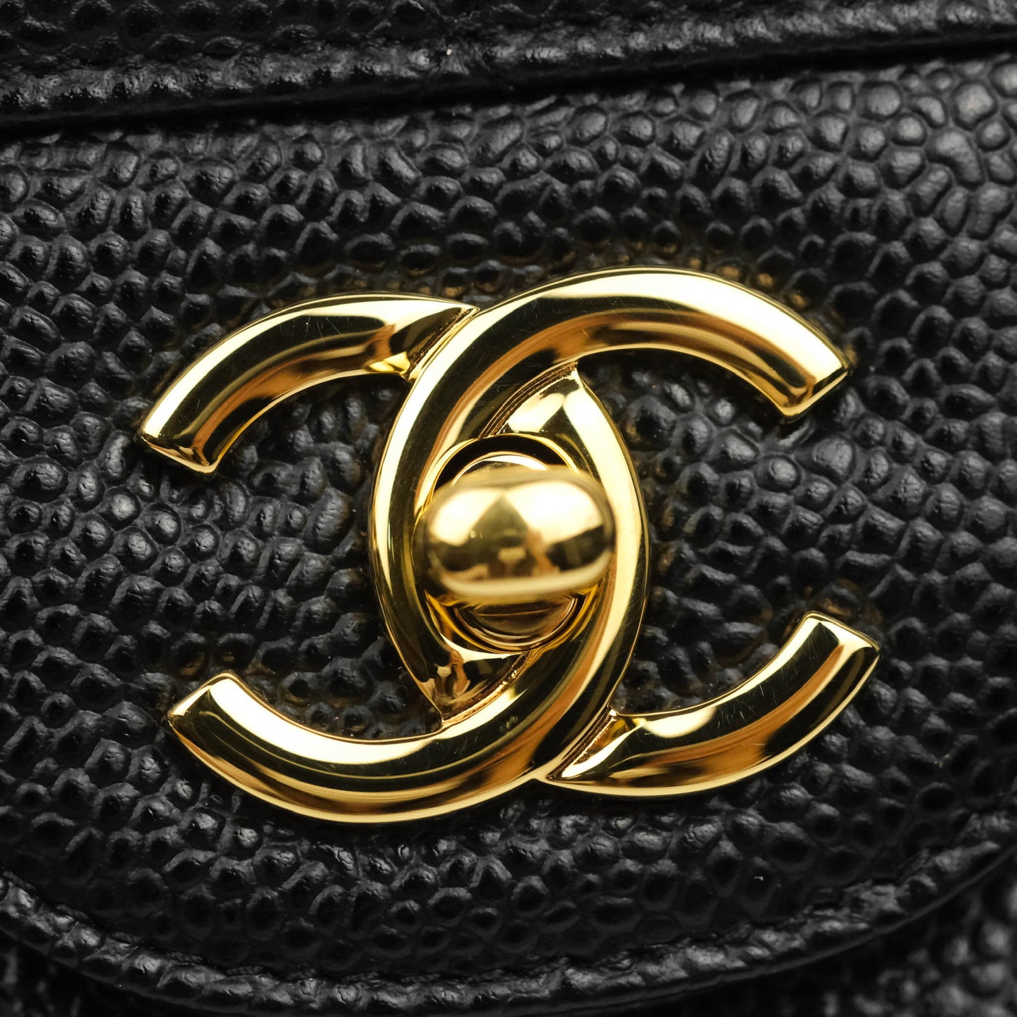 Chanel Jumbo Double Flap Black Caviar Gold Hardware⁣⁣