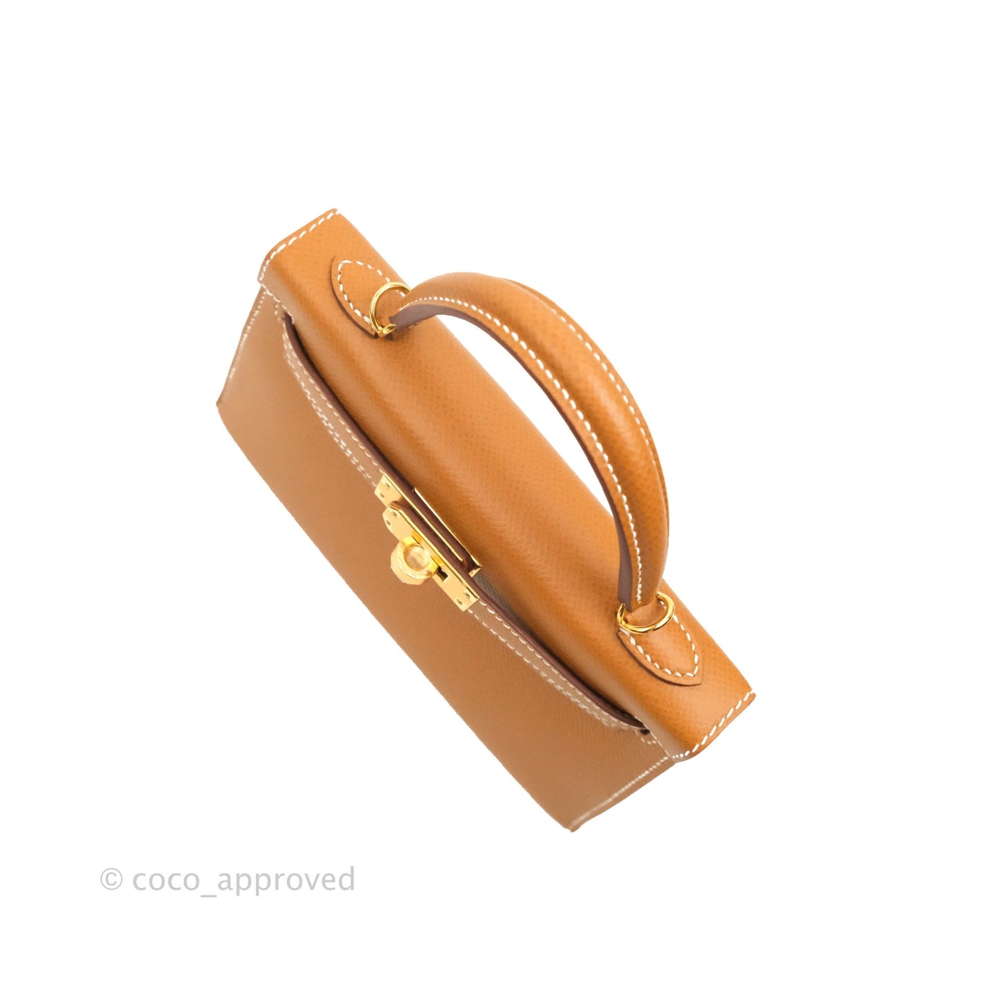 Hermès Mini Kelly II Gold Epsom Gold Hardware