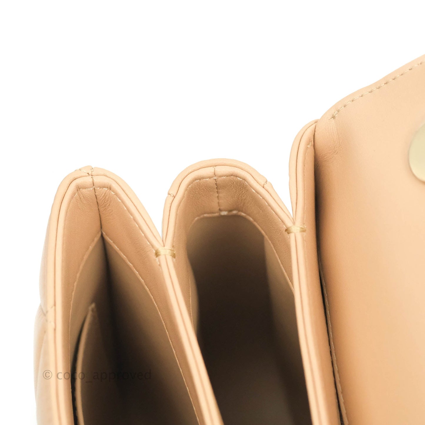Chanel Trendy CC Small Beige Lambskin Gold Hardware 22S