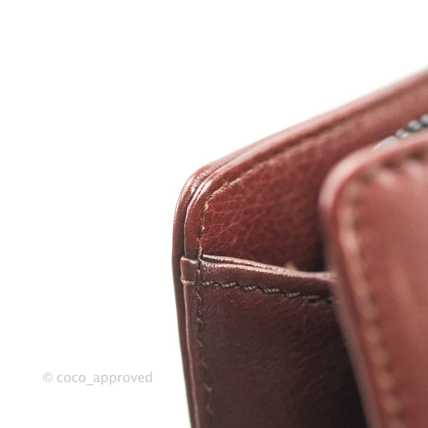 Chanel Vintage Burgundy Calfskin Tote Bag