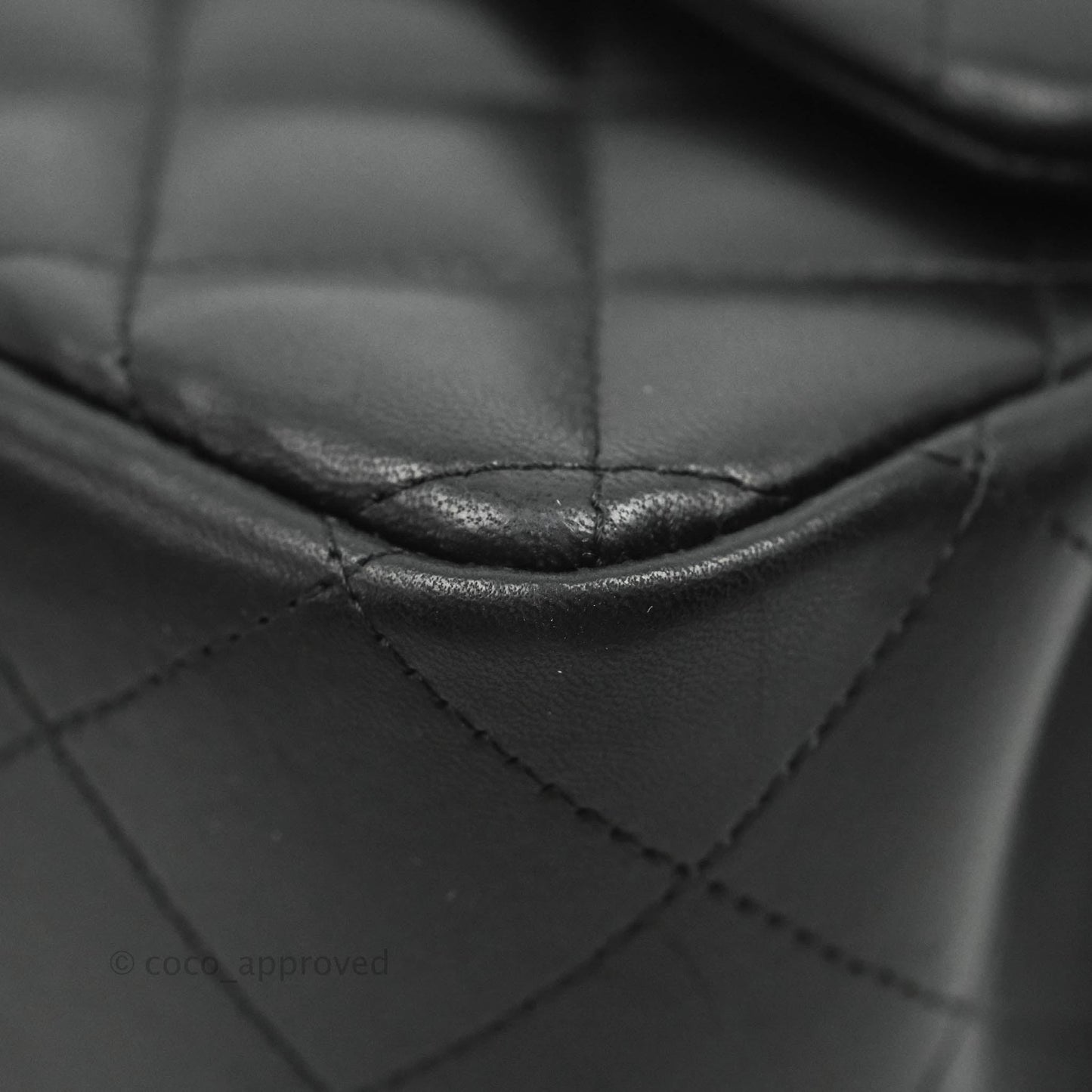 Chanel Jumbo Double Flap Black Lambskin Silver Hardware⁣⁣