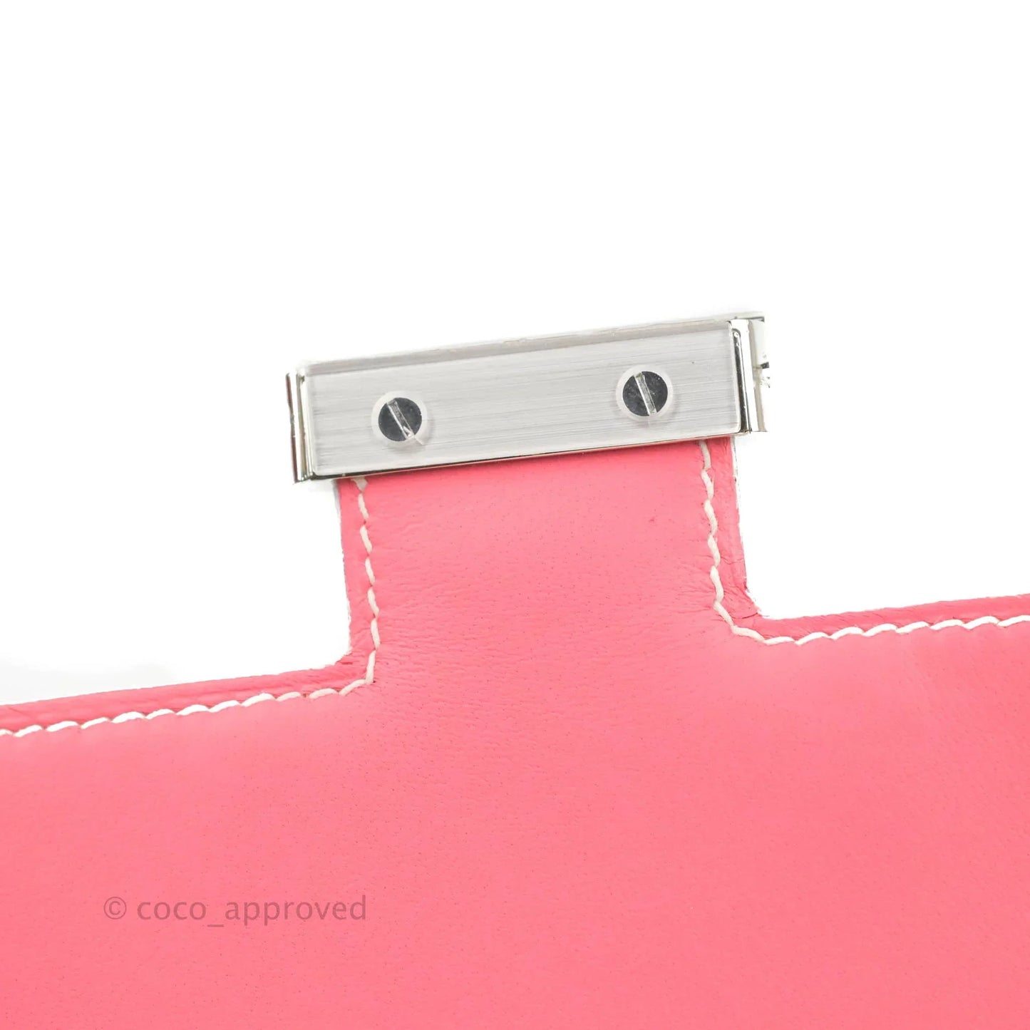 Hermès Constance HSS Mini 18cm White Evercolor Palladium Hardware