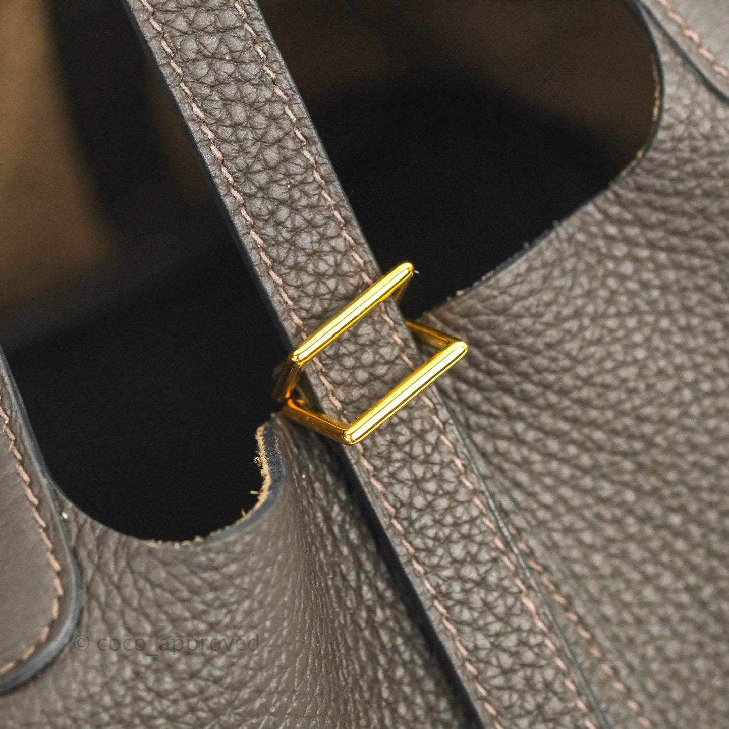 Hermès Picotin Lock 18 PM Ebene Clemence Gold Hardware