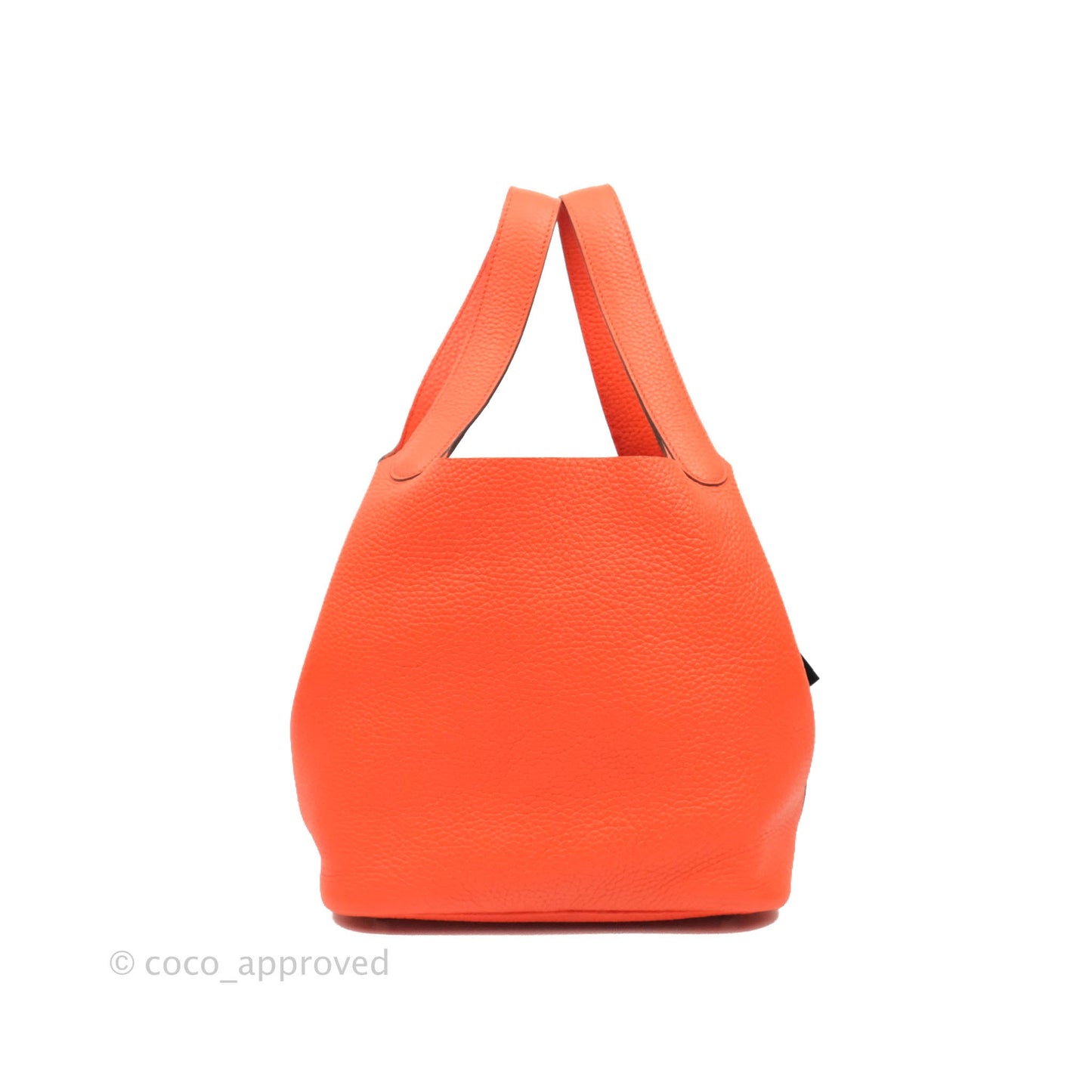 Hermès Picotin 22 Orange Clemence Palladium Hardware