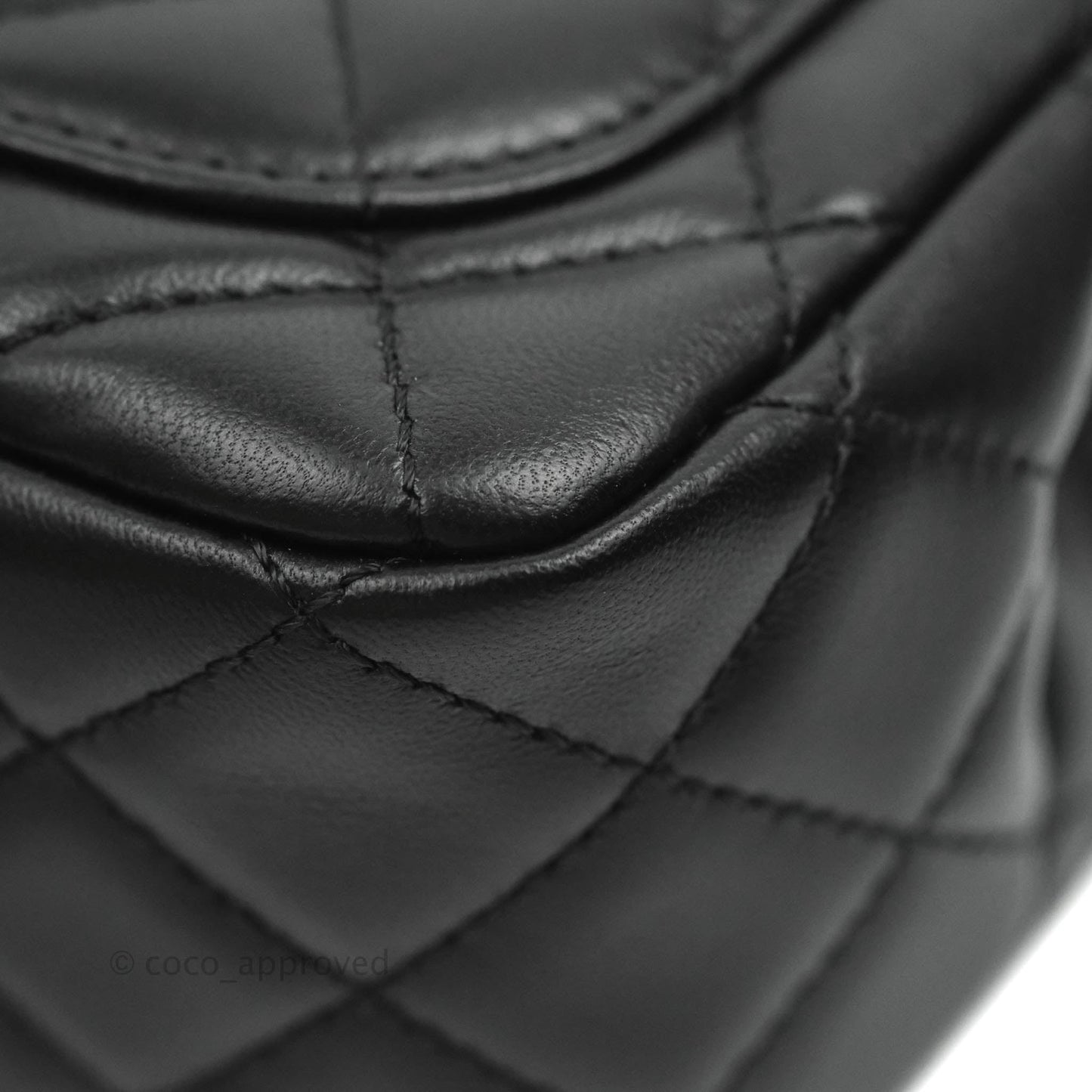 Chanel Romance Mini Square Flap Black Lambskin Aged Gold Hardware