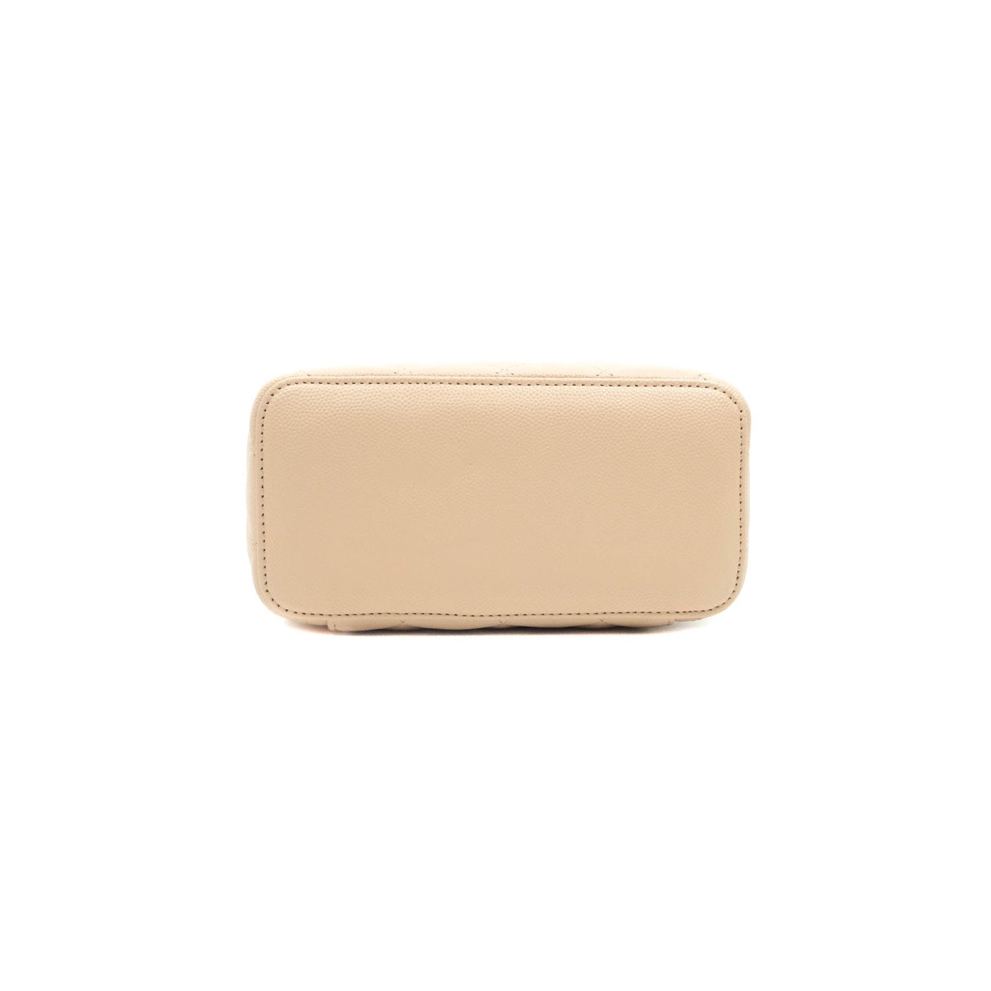 Chanel Vanity with Classic Chain Light Beige Caviar Gold Hardware 22C